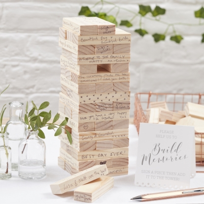 Spēle, viesu grāmata "Jenga" (72 detaļas)